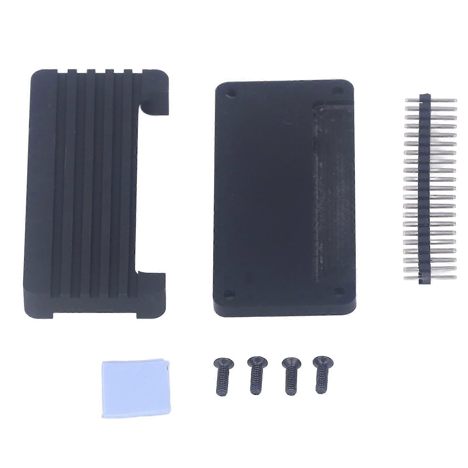 Aluminiumlegering Koelbehuizing Acryl Bodemschaal Passieve Koelbehuizing voor Raspberry Pi Rechte Pin Header