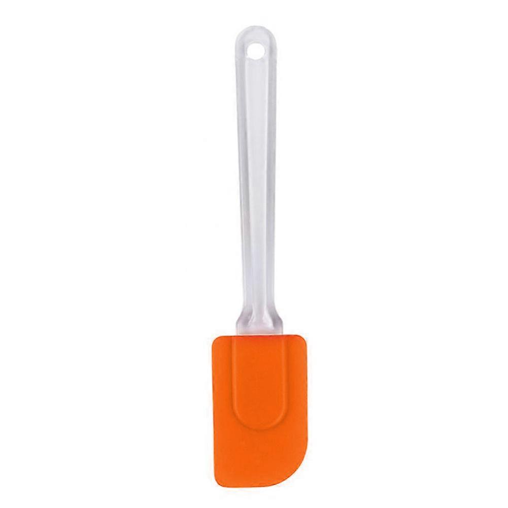 Long Handle Silicone Scraper for Butter Cake Cooking Tool Kitchenware(Orange)