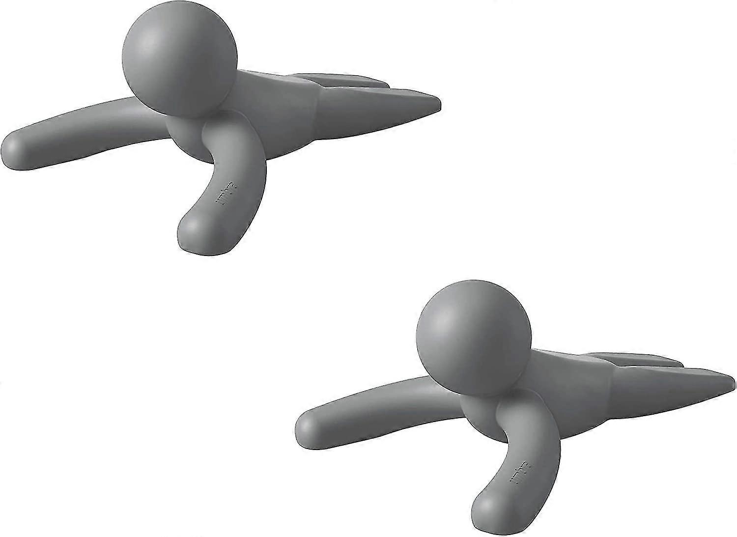 2 Strong And Flexible Door Stoppers With A Soft Touch To Protect Your Anthracite Colored Floor