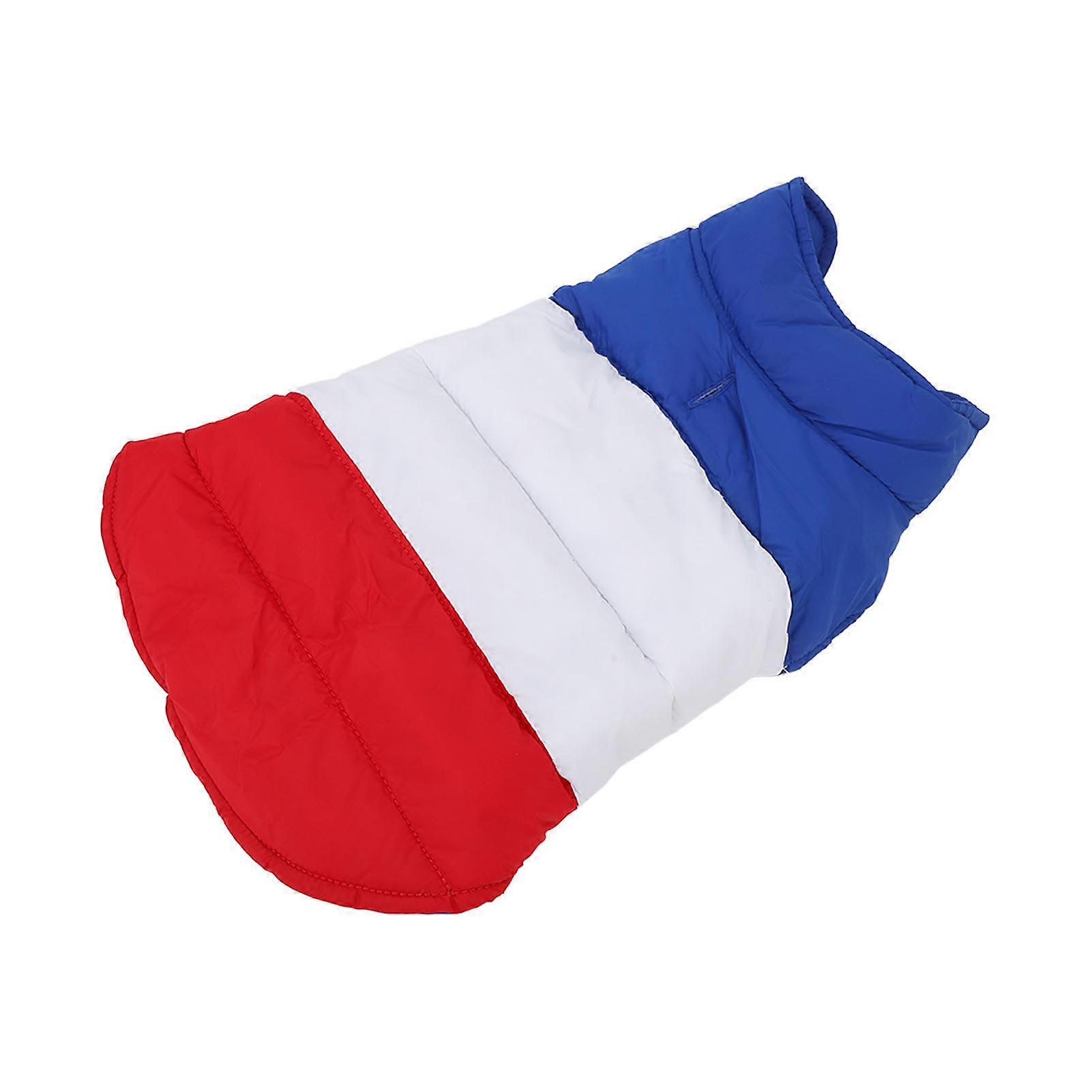 犬の冬のジャケット厚く防水布パッド入り両面防風犬中型大型犬用ウォームベストホワイトL