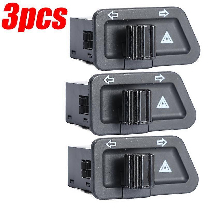 Turn Signal Modified Switch Button 3 Pin Double Flash Light Button For Motorcycles Electric Vehicles Scooter Parts Replace