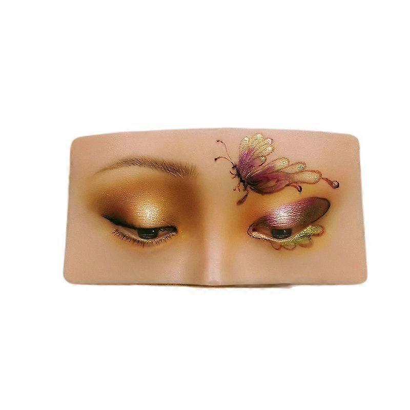 Makeup Practice Board Plank Face Model Silicone Eye Mat