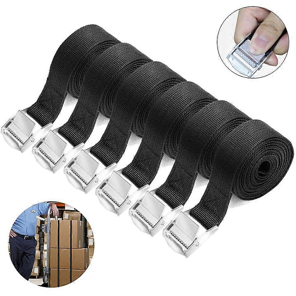 6PCS Zurrgurte Zurrgurte Spanngurte Ratschengurte Starker, langlebiger Gepäckbindegurt