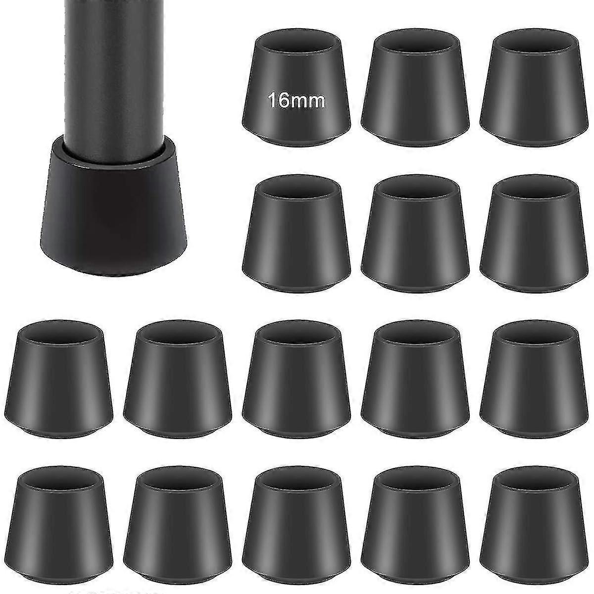 16stk Gummi møbelfødder Ferrule Caps Propper Ideel til stole