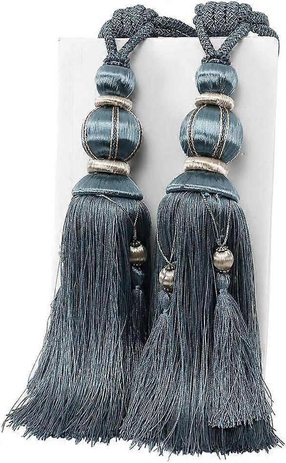 2 Pcs Curtain Tie backs Rope Handmade Tassel Curtain Tiebacks Holdbacks Window Drape Rope