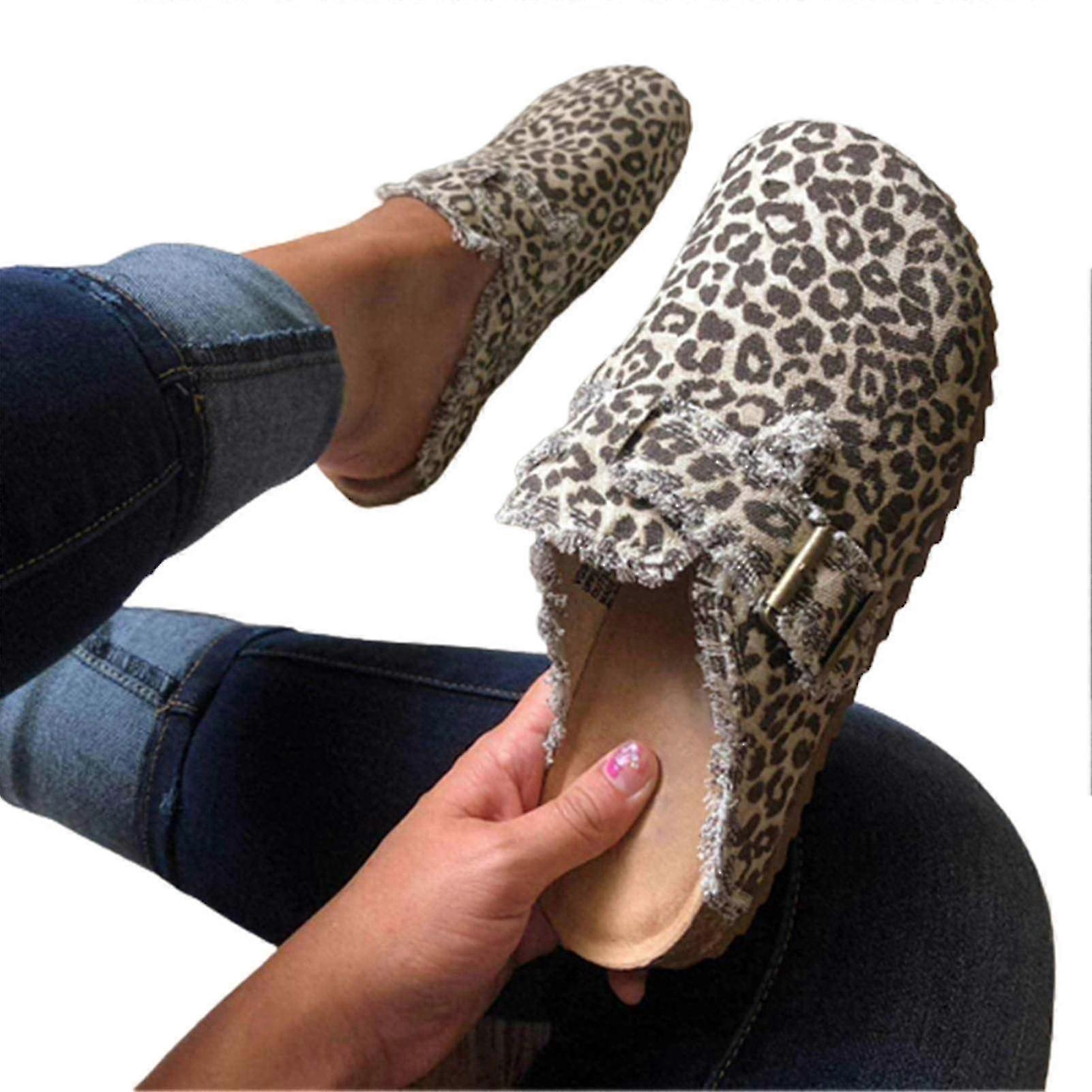 בגדי ריקוד נשים פרדות מזדמנים נעליים שטוחות עם אבזם אופנה עבור -acgiv