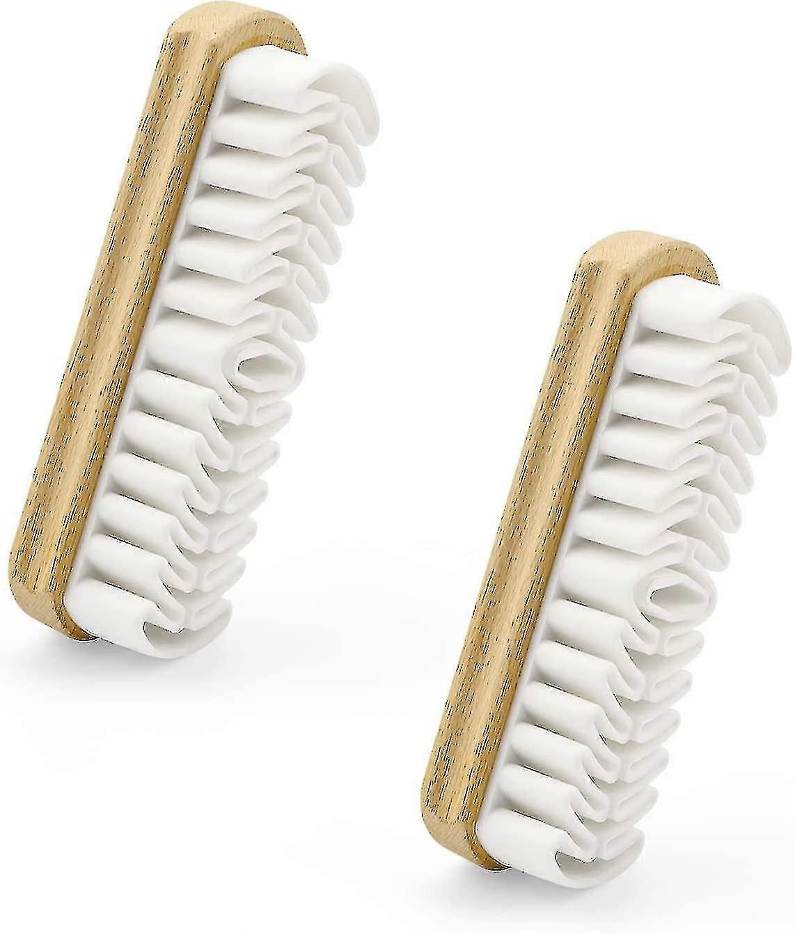 Dww-2 Pices-brosse Chaussures Daim, Brosse Daim Nettoyante Pour Enlever Les Taches, Brosse En Bois Massif Facile Nettoyer Sans Eau-e