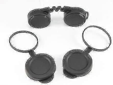 Pack Of 10x42 Rubber Lens Caps For Binoculars - Includes Rainguard, Objective Optics Protection Covers