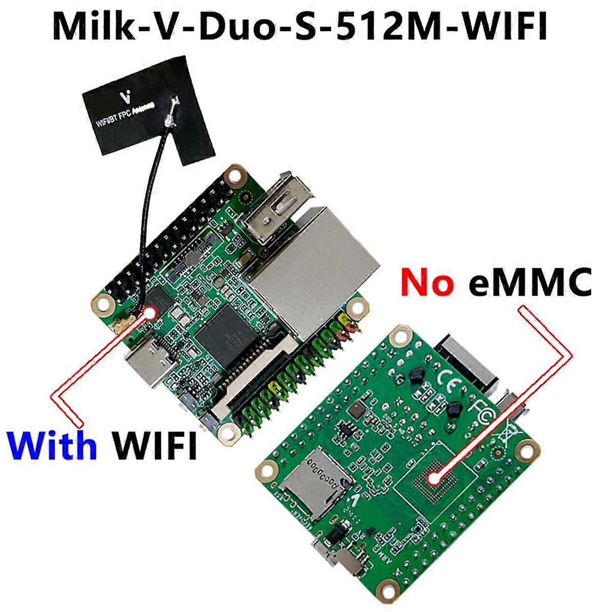 Milk-V Duo S Development Board+PoE-Long-Pin WI-FI 6/BT5 RISC-V ARM-Unterstützung One-Click-Switching ARM/