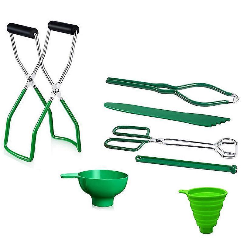 7 Piece Canning Kit Canning Supplies Set Canning Jar Lifter with Grip Handles, Stainless Steel Cann