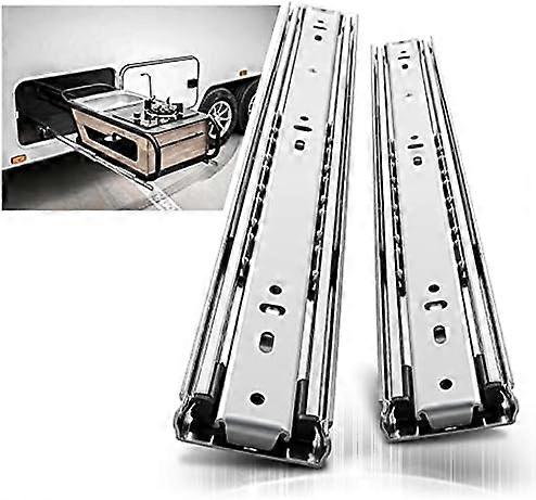 Heavy Duty Drawer Slides 400mm, Full Extension Ball Bearing Drawer Slide Rail, Load Capacity 68kg 1 Pair