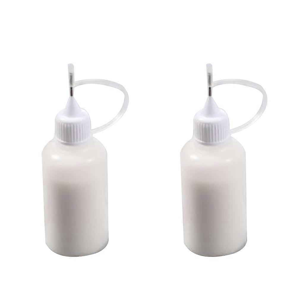 2Pcs Paper Quilling Glue Bottles Needle Tip Squeeze Bottle For Fabric Paint Intricate Lines