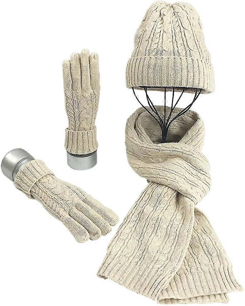 Set di cappelli, sciarpe e guanti per donne morbide