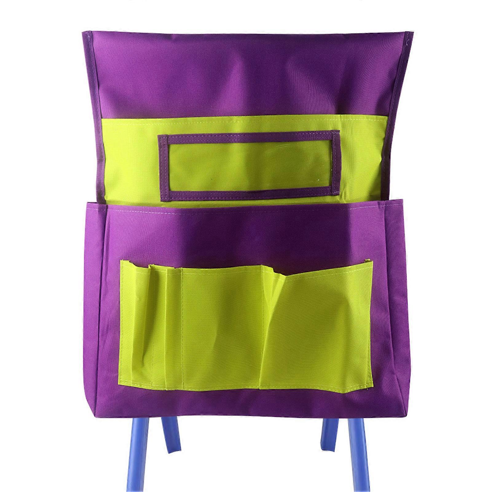 Chair Back Pocket Large Capacity Name-Tag Card Seatback Stuff Storage Bag Kids School Supply