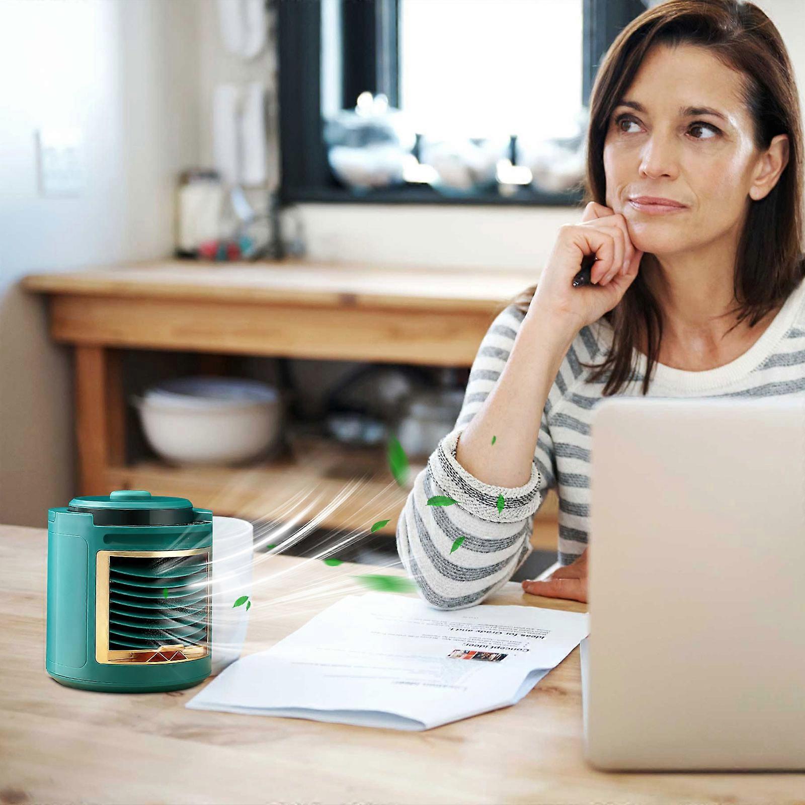 USB Charging Fan Full Screen Feeling Smart Mini Fan Conditioner Fan