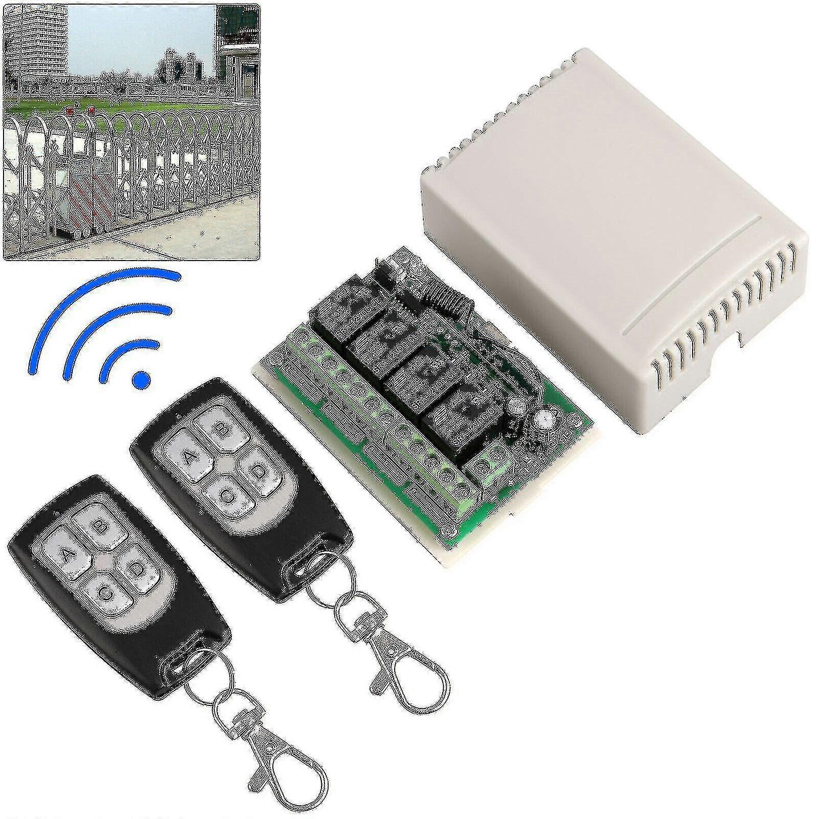 4ch Channel 443mhz Wireless Rf Remote Control Relay Switch With 2 Receiver