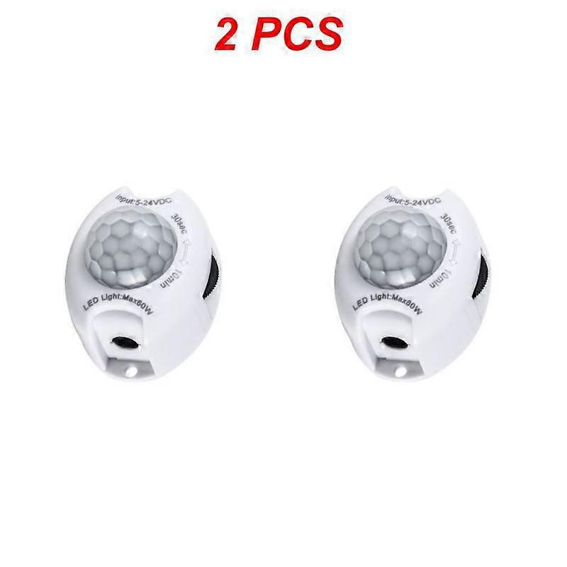 2-5pcs Motion Sensor DC 5V 12V Light Switch Movement Detector Activated Timer Automatic Pir Motion Sensor ON OFF for LED