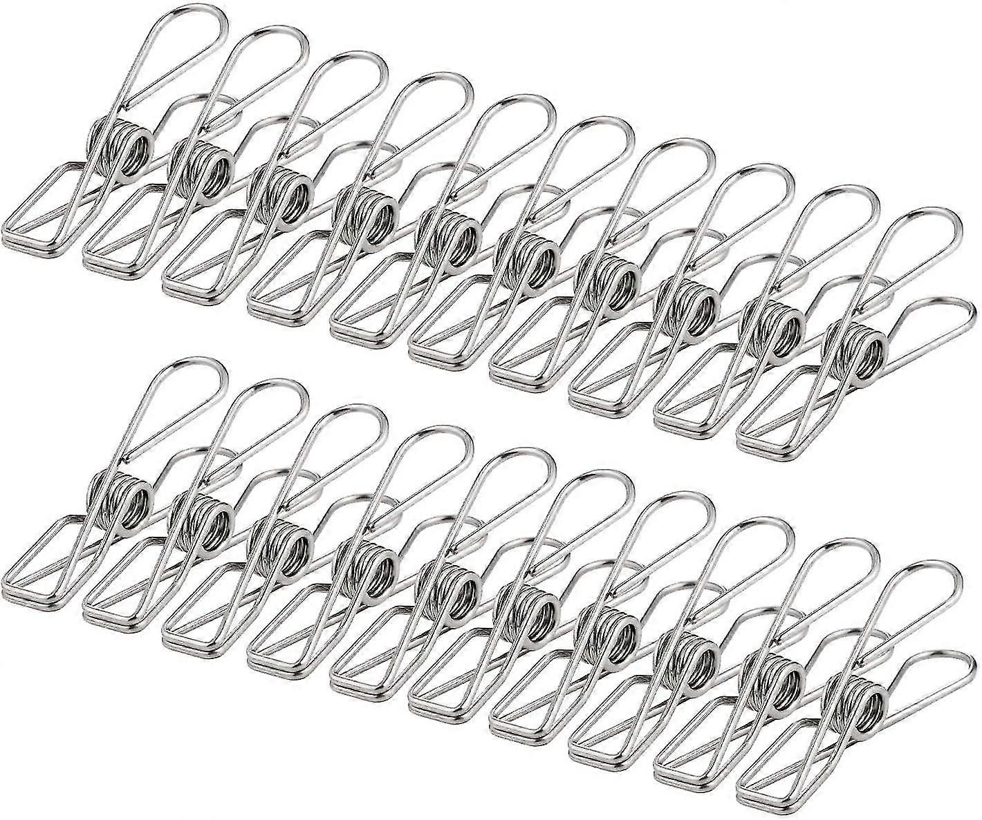 100 Pieces Clothes Pegs 60mm Unbreakable Pegs Hard-wearing Does Not Rust Pegs(5cm)