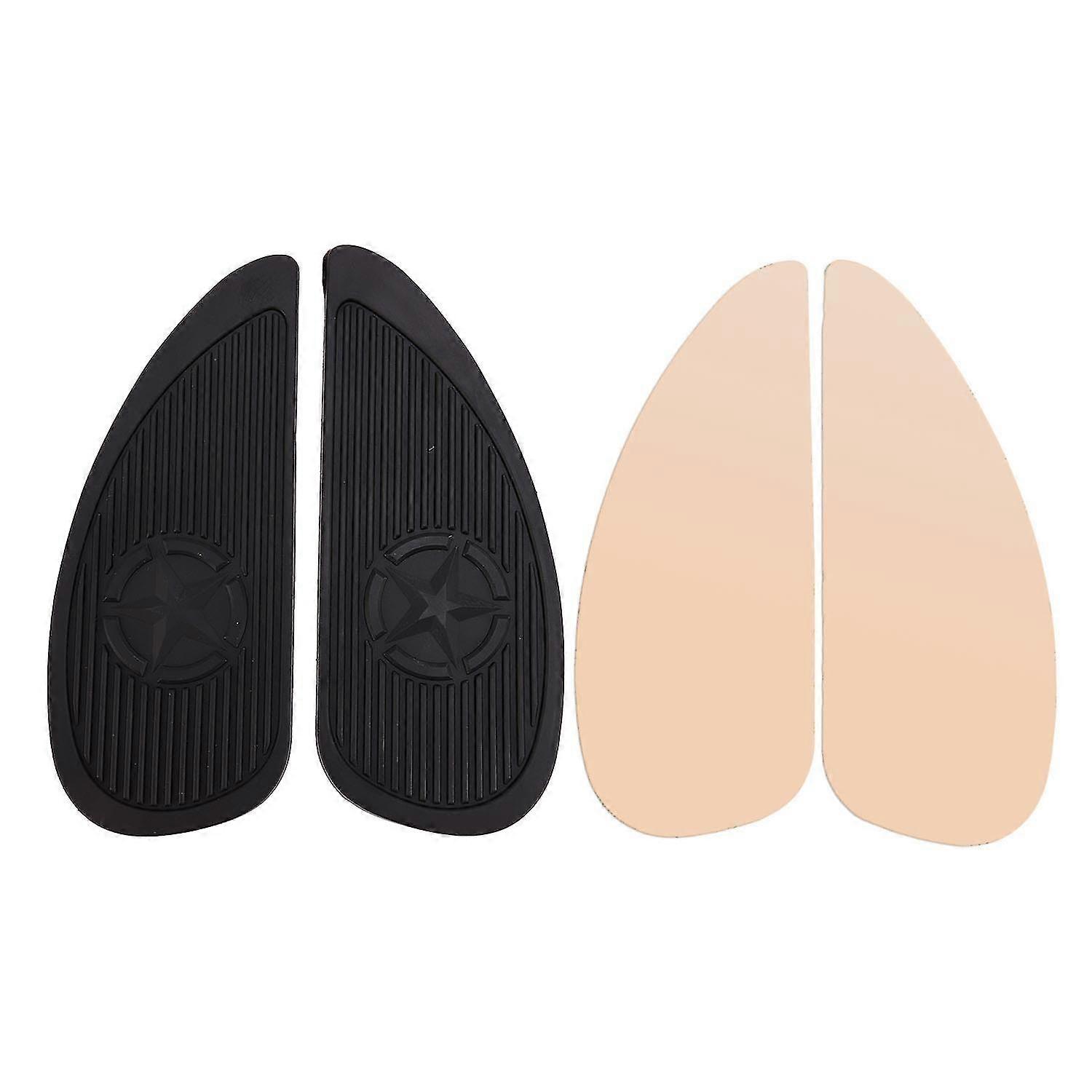 1pair Motorcycle Tank Traction Pad Side Gas Knee Grip Protector Anti Slip Sticker For Black