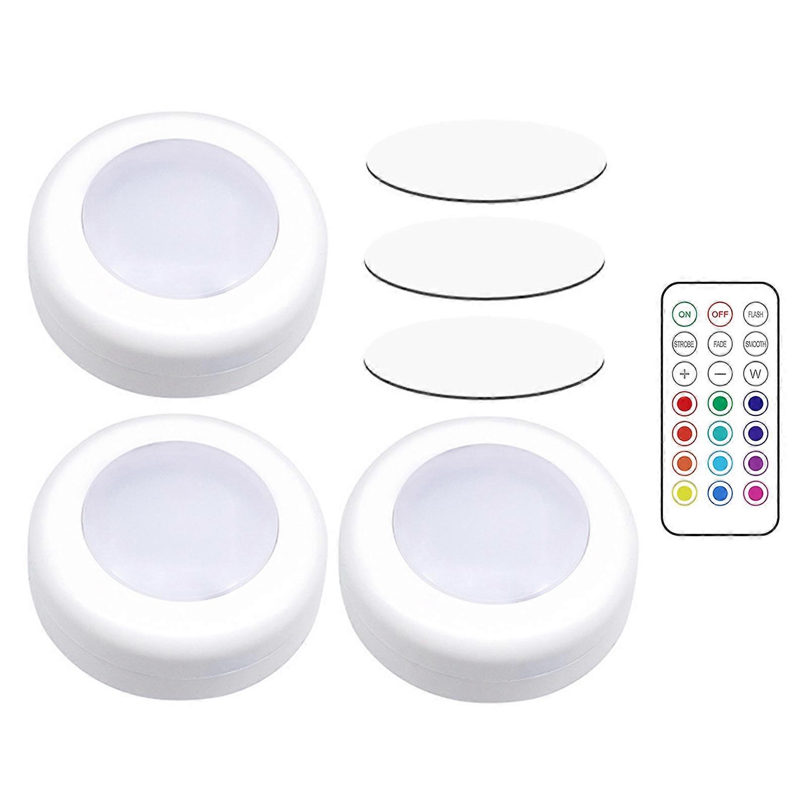 LED Cabinet Lamp RGB Color Dimmable Kitchen Counter Remote Control Night Light