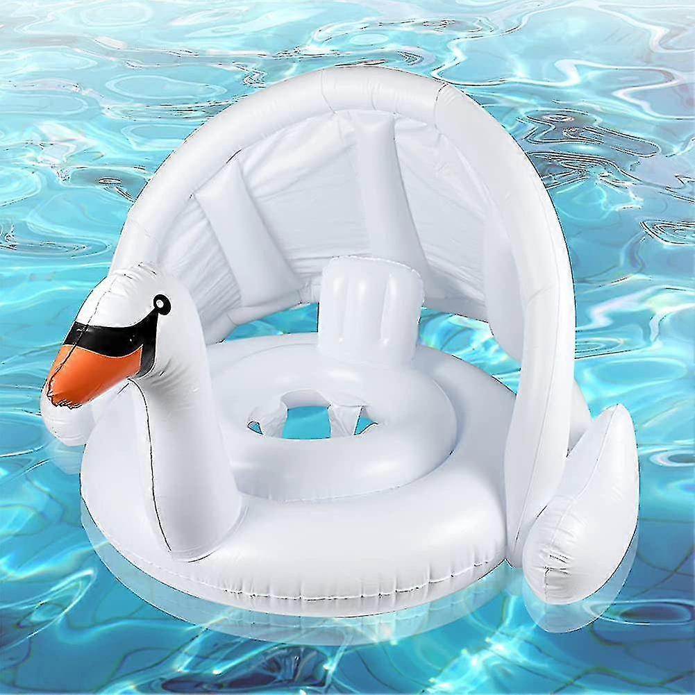 Baby Pool Seat, Floating Swim Ring, With Detachable Baby Floating Canopy Anti Uv