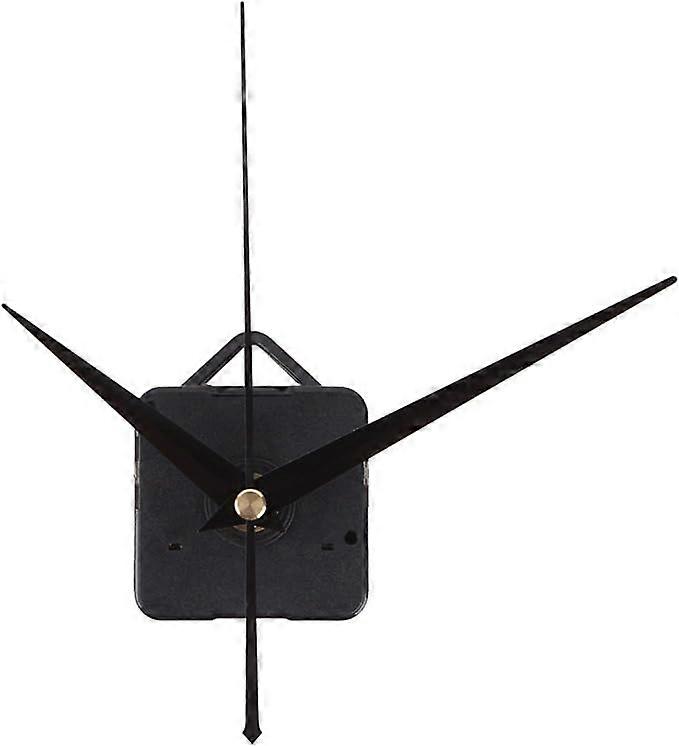 Black Super Silent 3 Hand Quartz Clock Mechanism