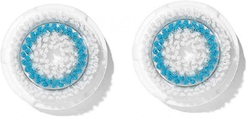 Deep pore cleansing brush head replacement compatible with clarisonic mia2/fit/aria/smart, 2-pack