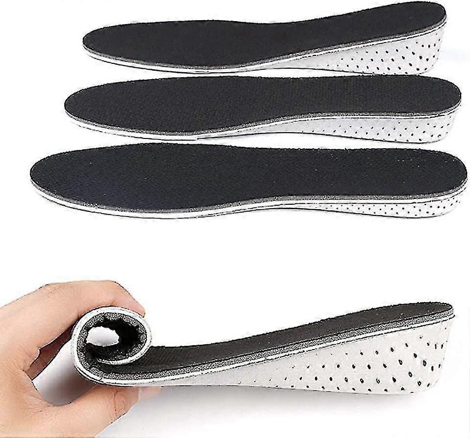 1 Pair Unisex Breathable Foam Height Increase Insoles Invisible Taller Insole Gift
