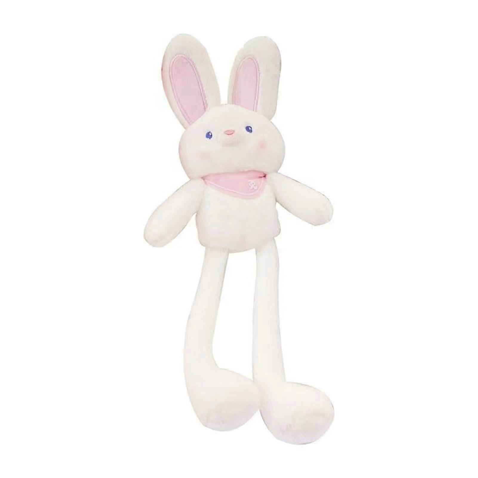 30cm Rabbit Keychain Cute Stretchable Long Ears Bunny Doll Plushies Bag Pendant Soft Cartoon Plush Toy Key Ring Pendant Accessories New Year Gift