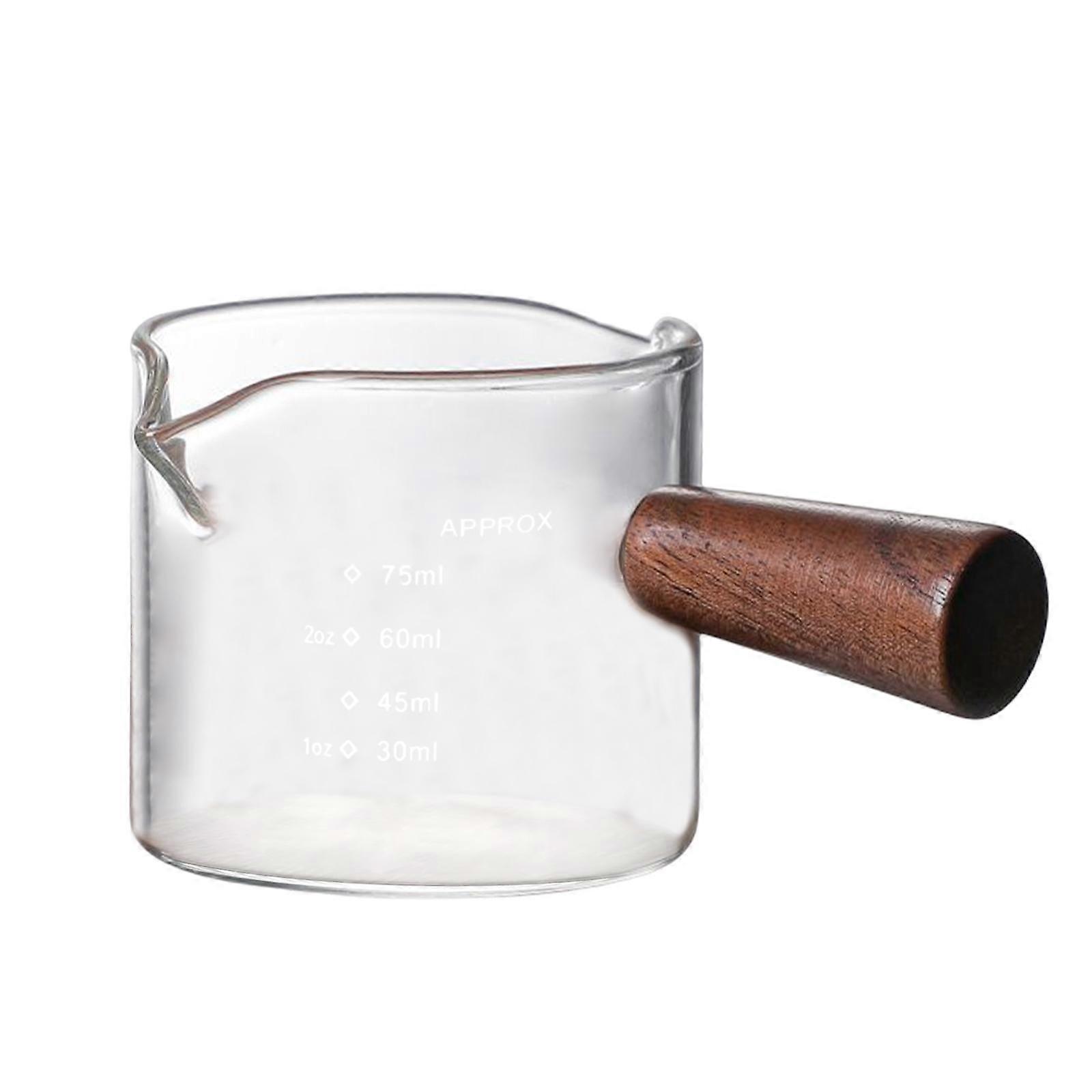 Glass Measuring Cup Double Spouts Temperature Resistant for Wine Bar Liquid