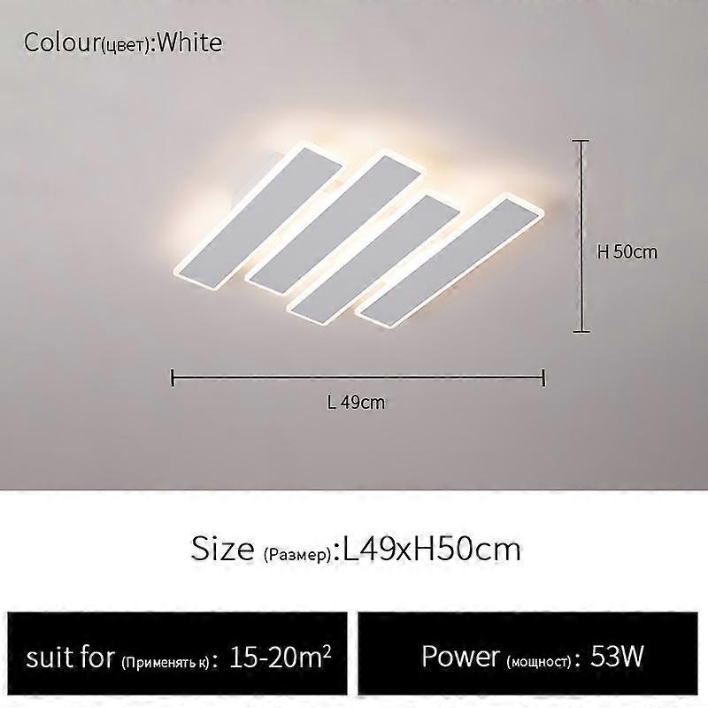 Lampu LED, tulang ikan, persecuți panjang dekorasi ruang tamu tamu mpu langit-langit sederhana modern LED hall ruang makan kamar tidur perlengkapan pencaha