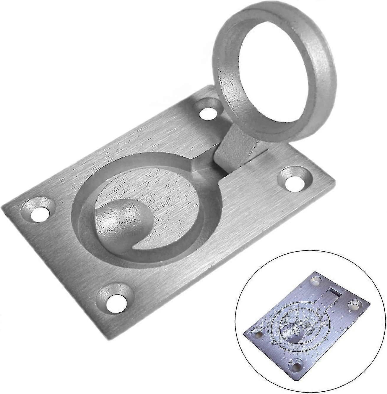 Solid Flush Pull Handle Ring - Marine Grade Stainless Steel Hatch Locker Cabinet Hidden Handle Marine Yacht Drawer Door Hardware Hatch Pull Ring a