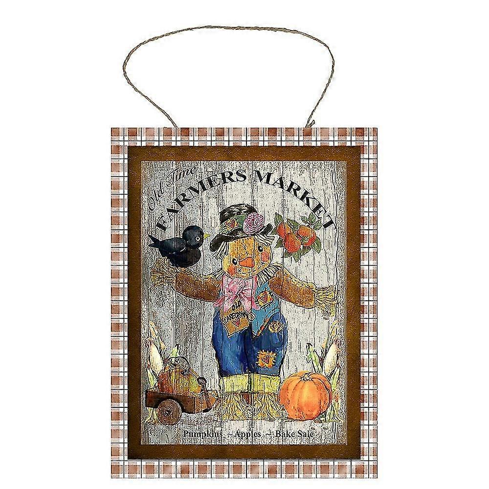 Agricultores Mercado Espantalho Impresso Handmade Metal Sign 8x12 polegadas OU 12x16 polegadas Modo 2315