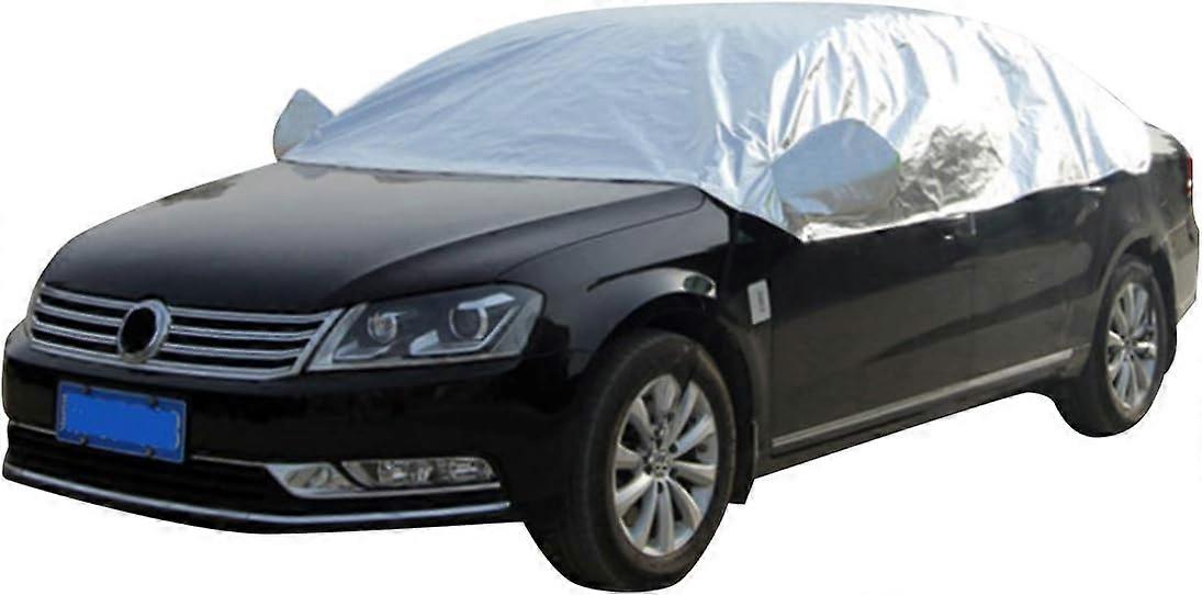Autoabdeckung UV-Schutz Staubdicht Halbhalb Autoschutzhülle Universal Winddicht Schneedicht Autoschutz