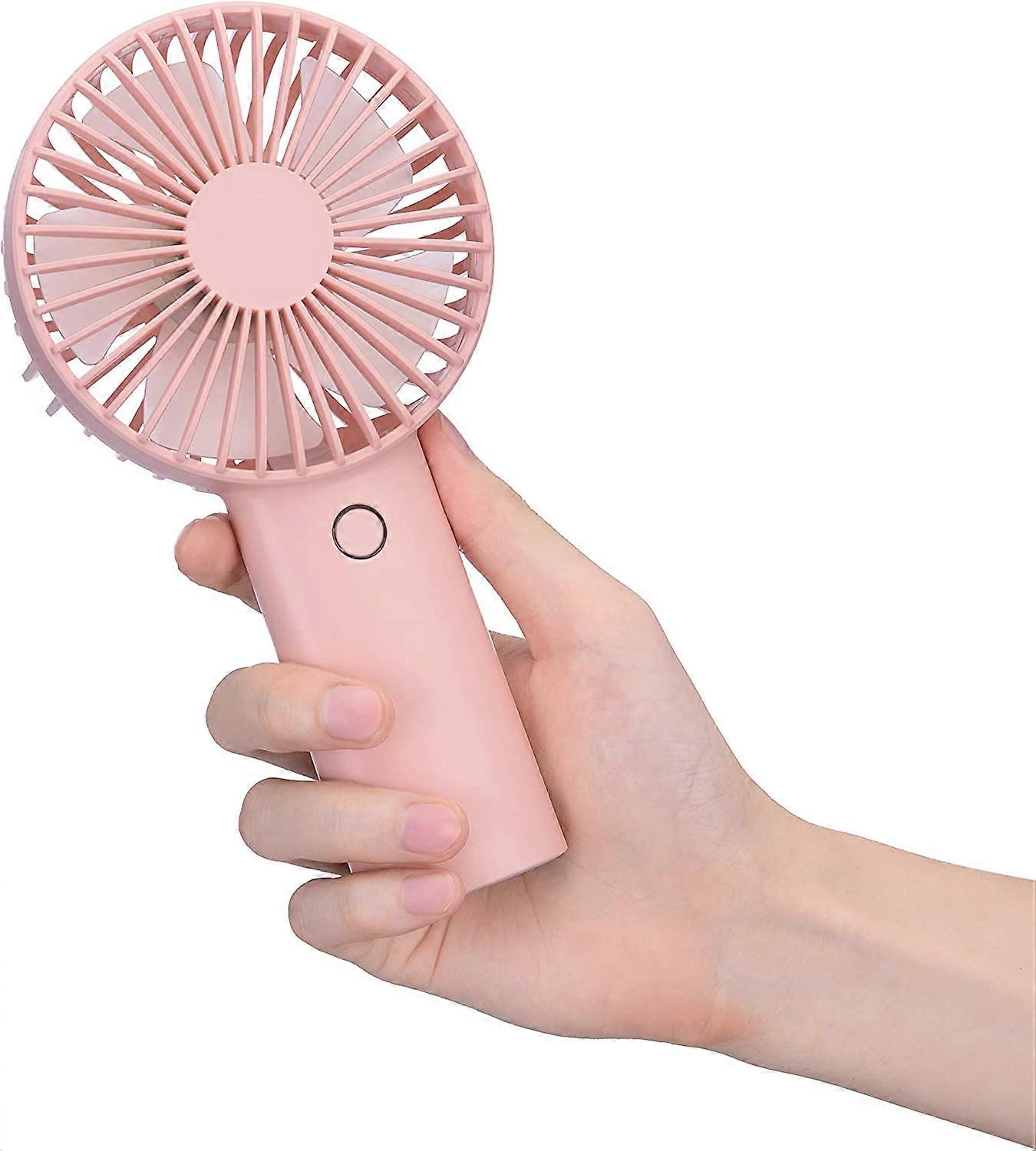 Hand Fan, Mini Pocket USB Fan, 4000mAh Rechargeable Battery with 3 Adjustable Speeds, Quiet Portable Personal Fan for Home, Outdoor, Office, Travel (L