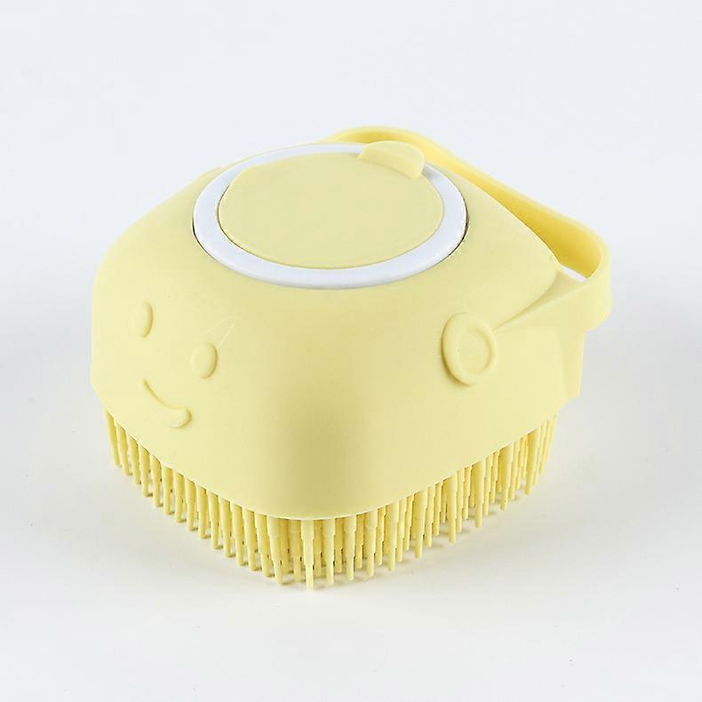 Bath Brush for Dogs and Cats Yellow
