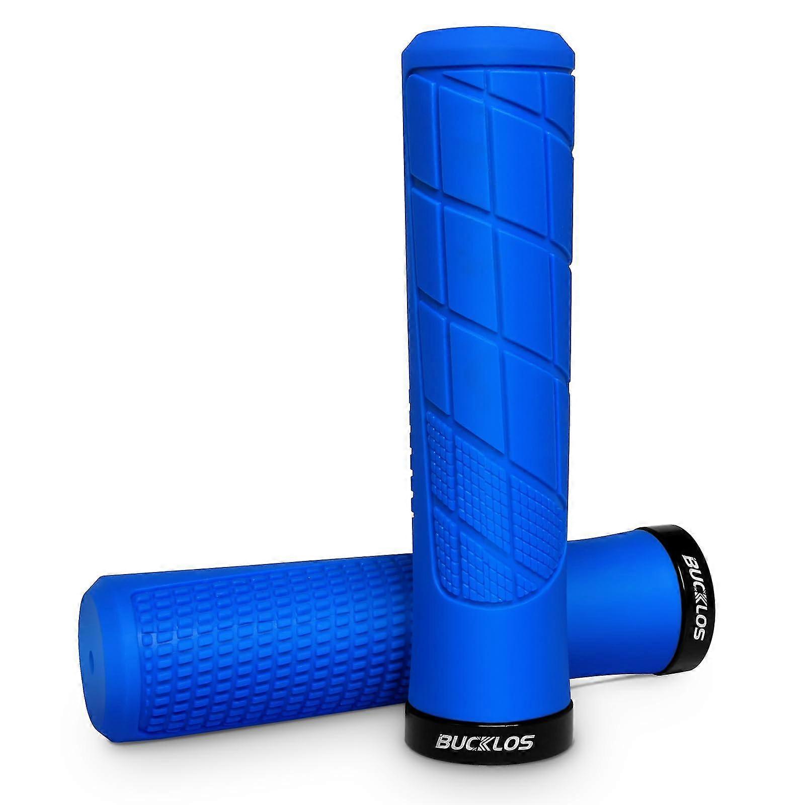 Single Lock on Bike Handlebar Grips - Mountain Bike MTB Handle Bar Grips Anti-Slip Bicycle Handle bar Grips for MTB, BMX, Scooter, Beach Cruiser -GSLA