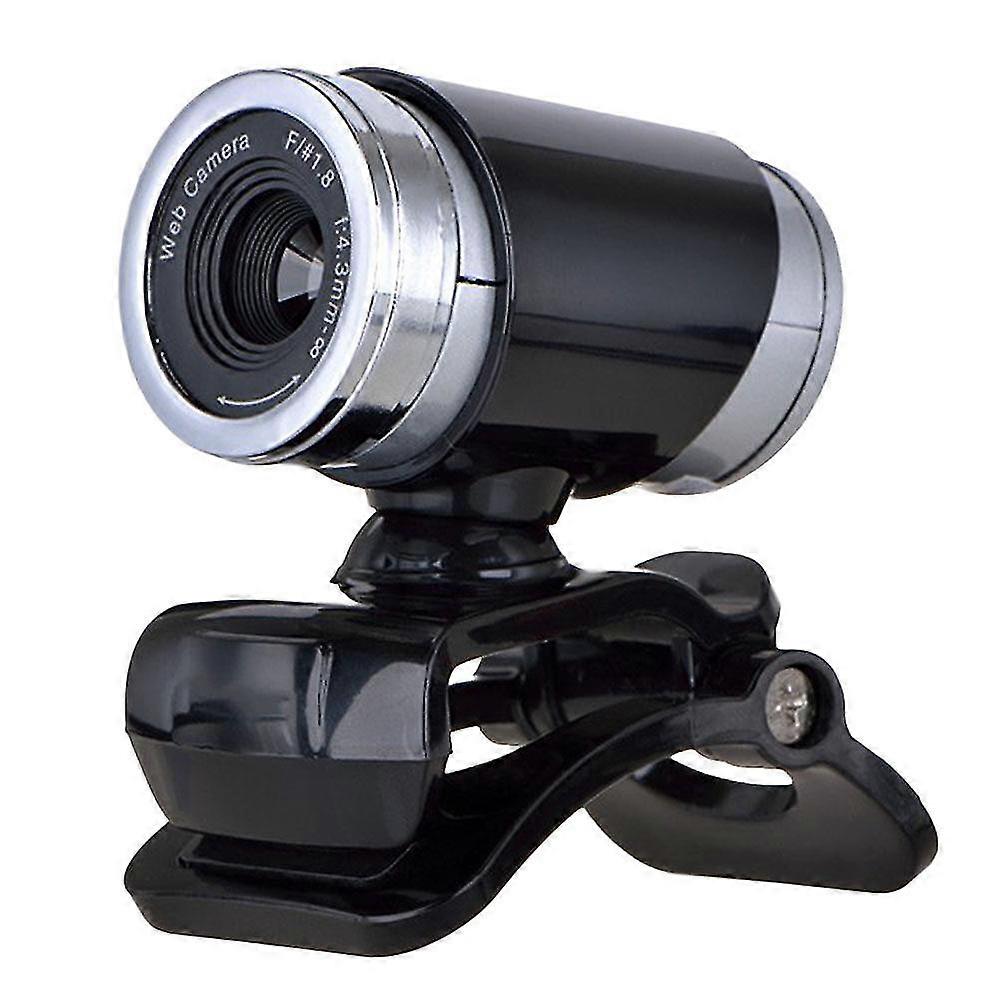 Usb 720p Webcam Professional Teaching Live Broadcast Camera With Mic And Clip (black)