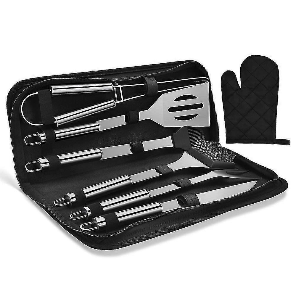 Barbecue Tool Set, Rust-proof And Durable, Sturdy And Portable (7-piece Set)