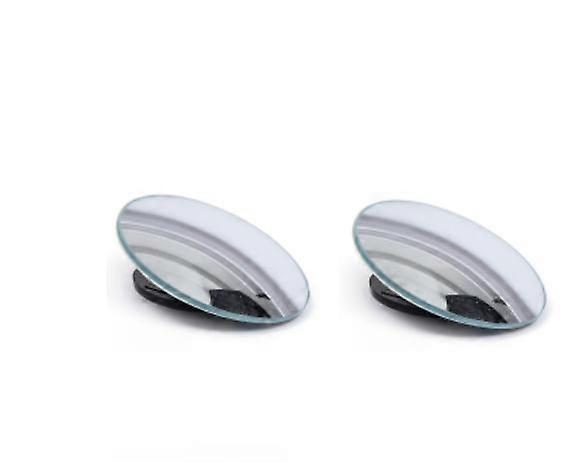 2 pieces car round frame convex blind spot mirror wide-angle adjustable clear rearview mirror auxiliary mirror driving safety