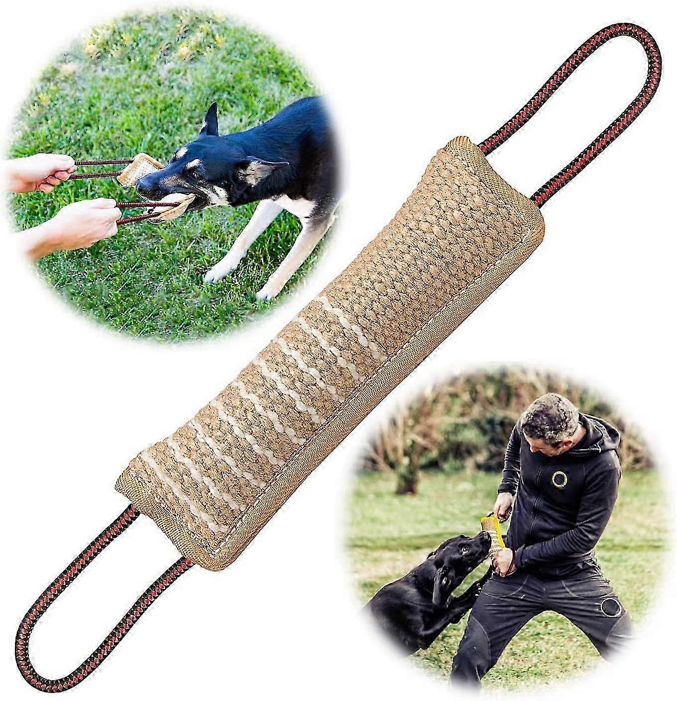 Dog Bite Sausage for Dogs, 30 cm, with Two Loops, Tug Toy, Very Robust Dog Toy for K9 Trainingblue
