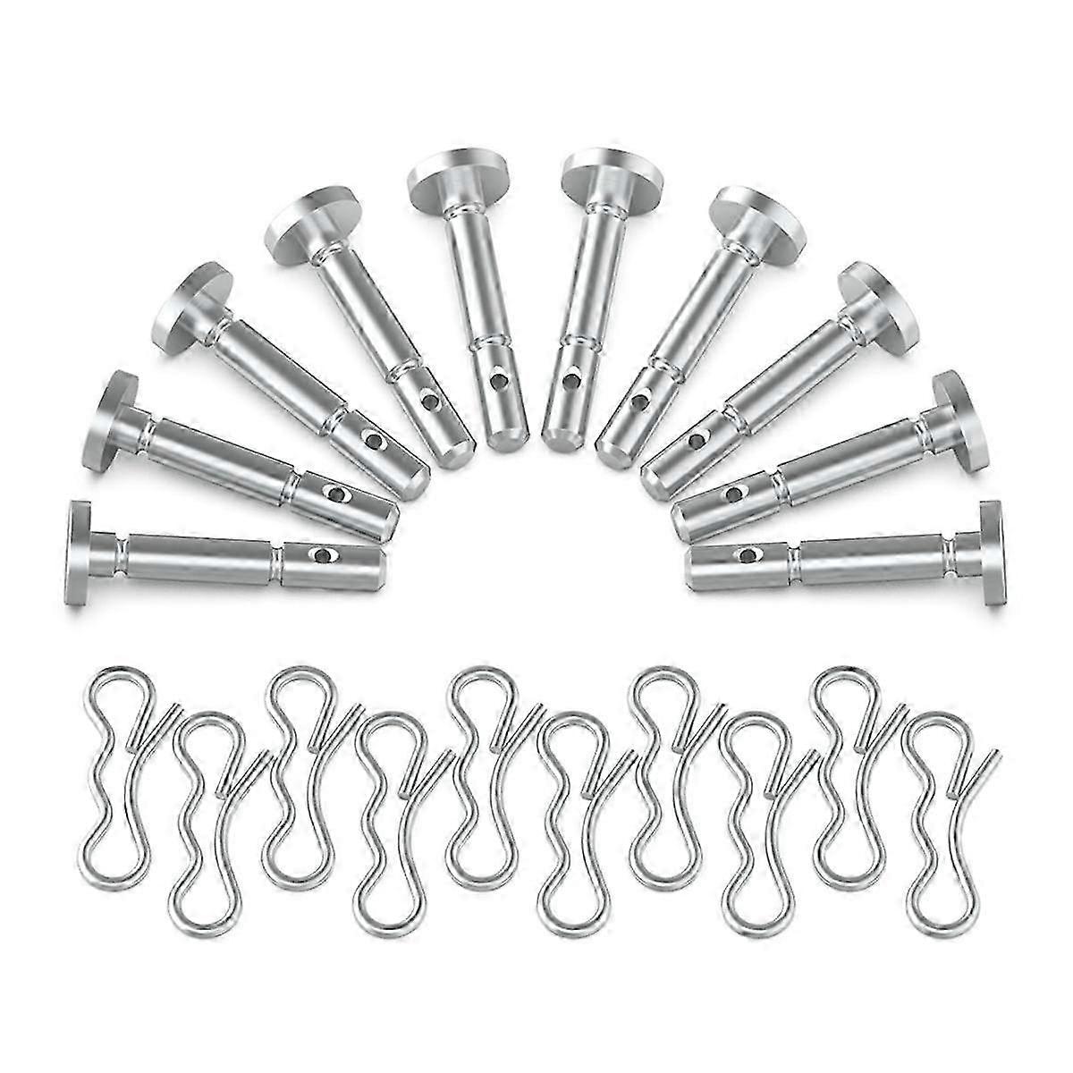 Conjunto de 10 Pinos de Corte para Soprador de Neve 738-04155 e Pinos de Trava 714-04040 compatíveis com , , , Yard-Man 900 Series