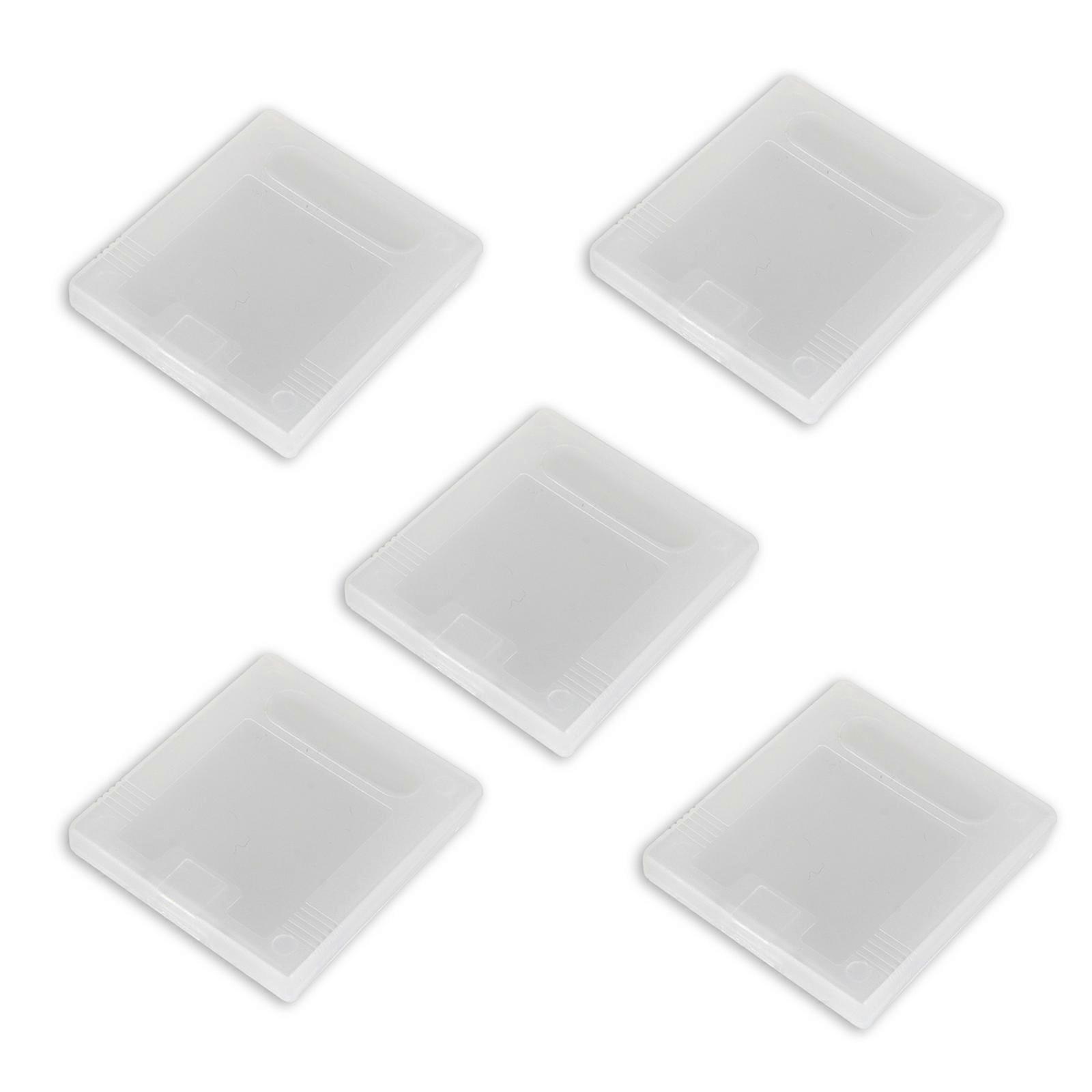 5 Pieces Game Card Cases Clear Plastic Cartridge Dust Cover for Game Boy Color GBC Console