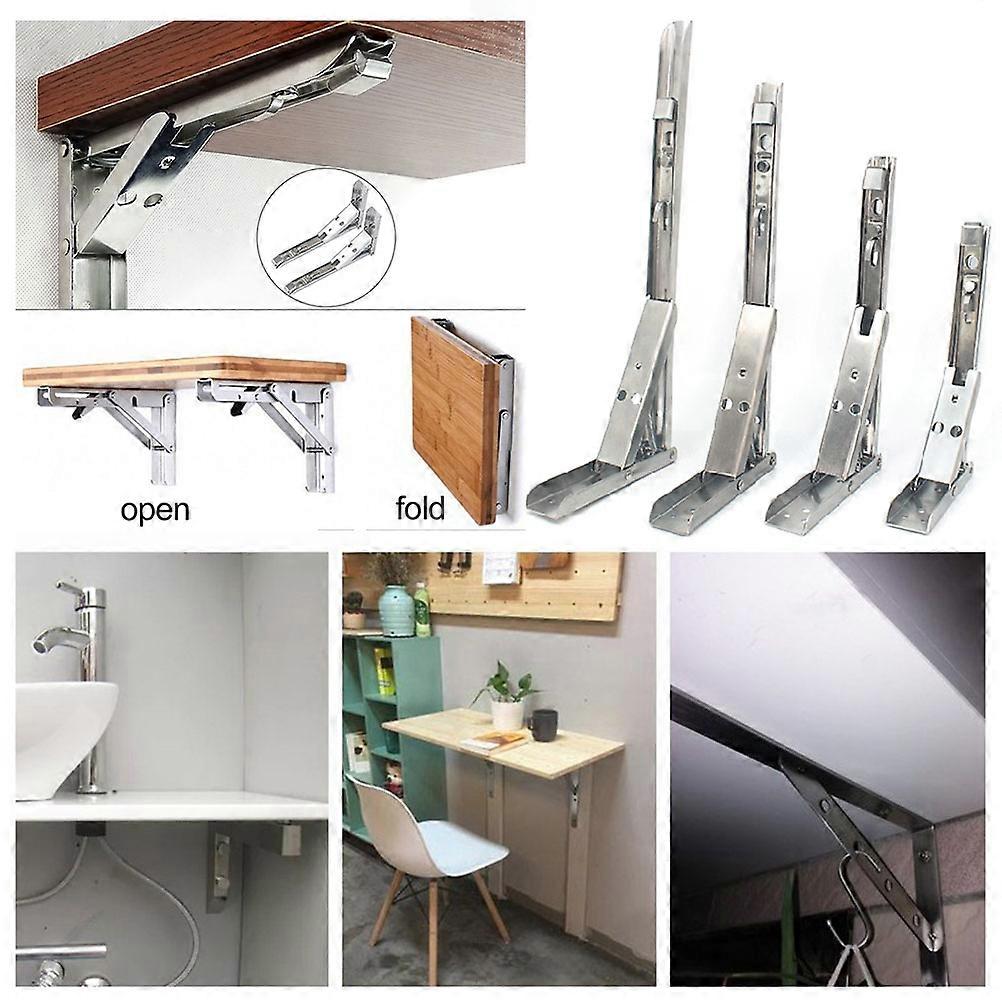 Stainless Steel Wall Mounted Triangle Folding Shelf Bracket