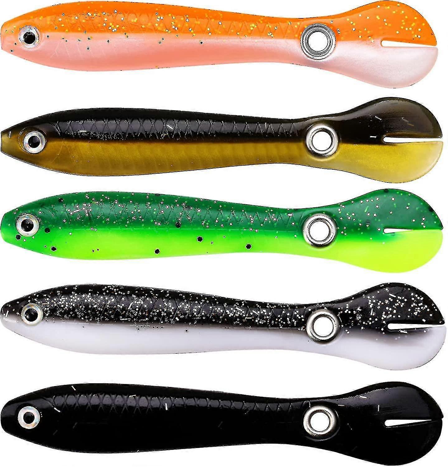 Fiskeri lokker, fiskeudstyr Bass lokker Fiskeri Stuff Simulation Loach Soft Bait, Langsom synkende Bionic svømning lokker, fiskeri agn til saltvand