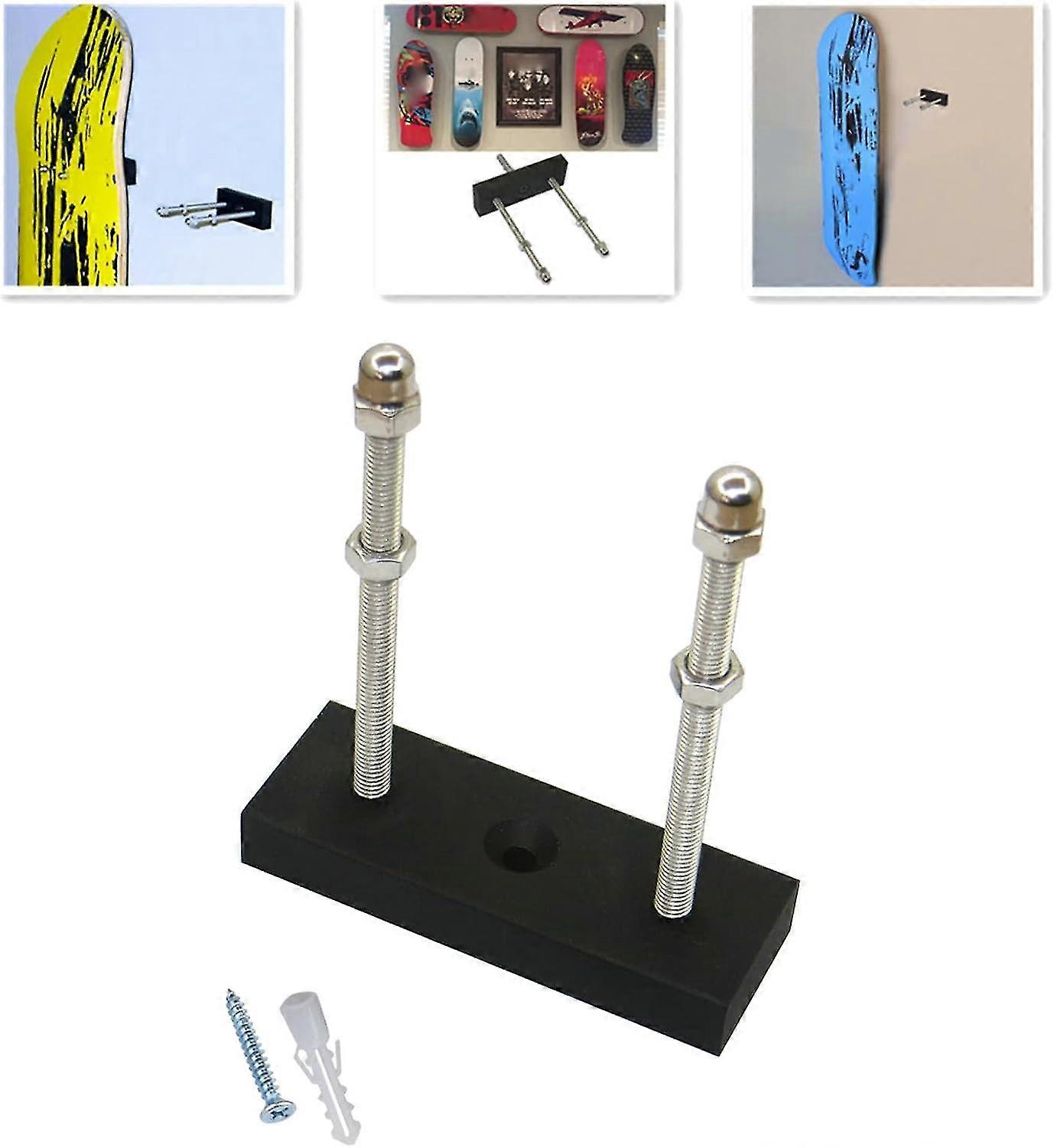 Skateboard Wall Mount Display Hanger - VerticalHorizontal Hook Rack for Skateboards