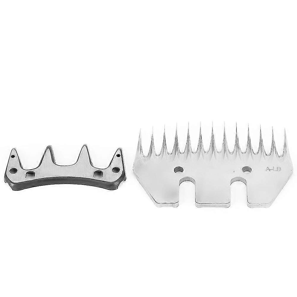 Stainless Steel Sheep Clippers Blade - High Hardness Cutting Shearing Cutter Replacement (13 Tooth Straight Blade + Swing Blade)
