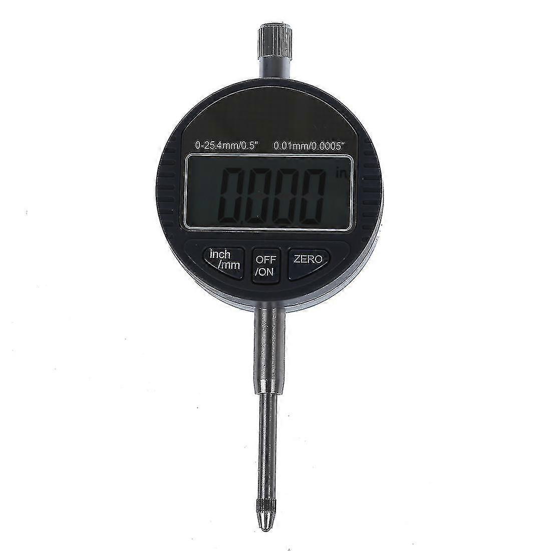 Digital Dial Indicator Dti 0.01mm/.0005" Range 0-25.4mm/1" Clock Gauge