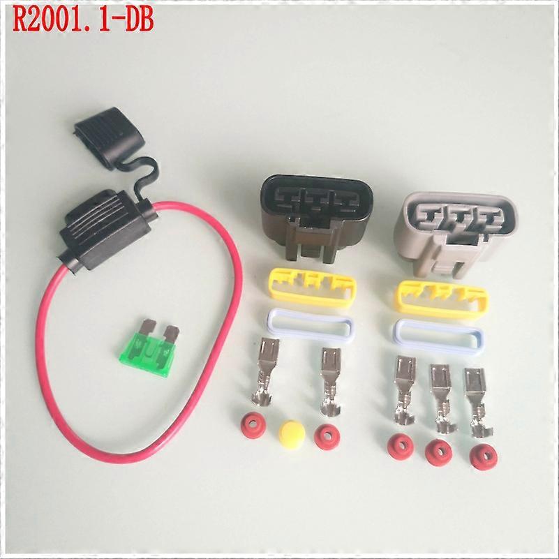 5 Sets CT-2001.1D Motorcycle Connector Motorcycle Rectifier Plug-in Connector with Cable