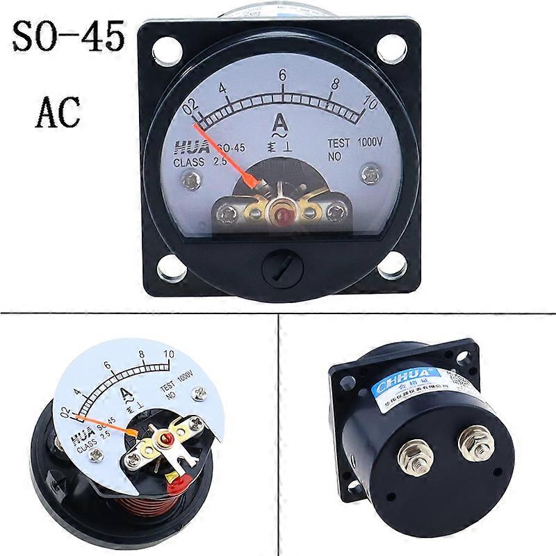 SO-45 AC Analog Ammeter 1A 2A 3A 5A 10A 15A 20A 30A 50A etc, Pointer meter/Current Meter/Panel Meter